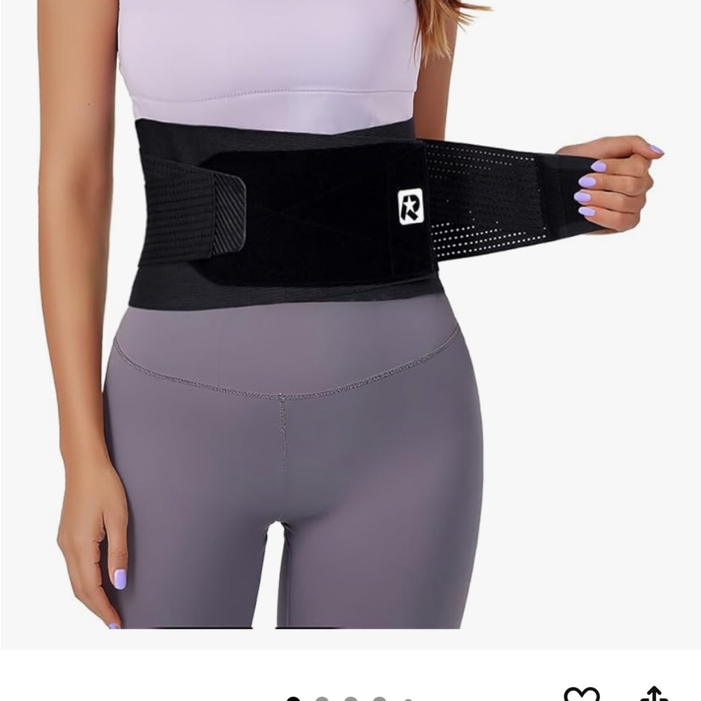 Black Waist Support Belt